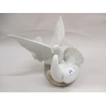 Lladro group of two doves