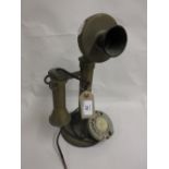 Reproduction brass upright telephone