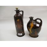 Royal Doulton for Dewars Whisky, two Kingsware whisky flasks,