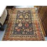 Two machine woven Persian design rugs