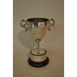 20th Century Sheffield silver two handled trophy cup