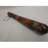 Victorian Military Police truncheon painted with a Royal coat of arms