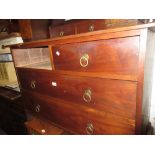 Early 20th Century walnut dressing chest with a swing mirror above jewel drawers and further