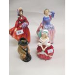 Three various Royal Doulton figures, ' Lilac Time ' HN2137,