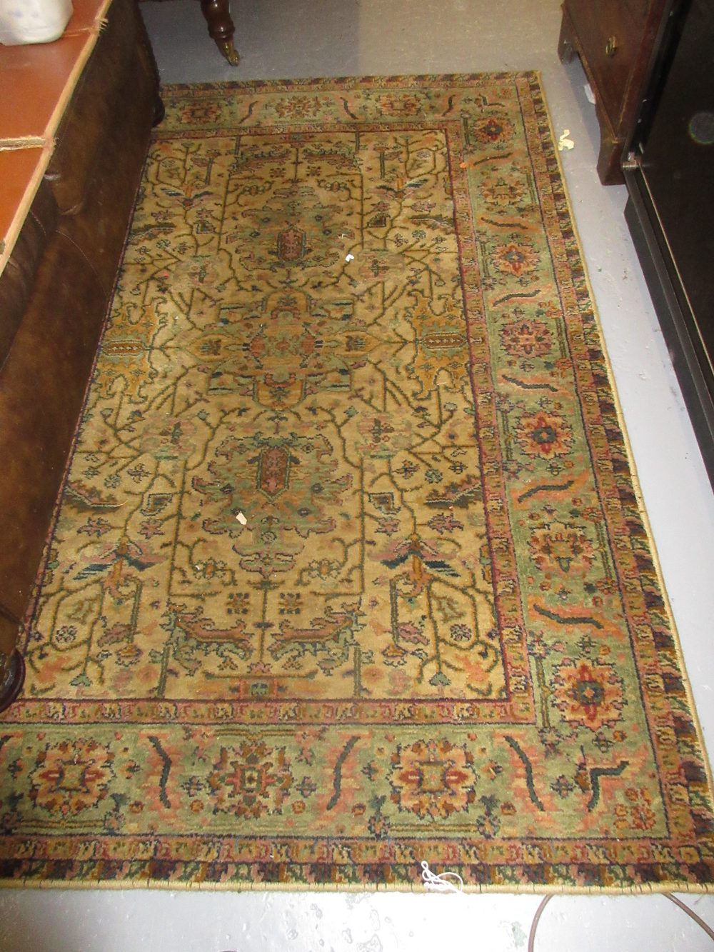 Machine woven Persian design rug together with another similar - Image 2 of 2