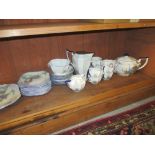Extensive Shelley Archway of Roses pattern tea / coffee set comprising: eight cups and saucers,