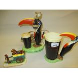 Carltonware ' Guinness is for Strength ' advertising figure of a horse with man pulling the cart,