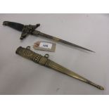 World War II Hungarian pilot officer's dress dagger with scabbard,