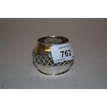 Ramsden and Carr napkin ring with trellis decoration,