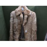 Ladies light brown fur jacket