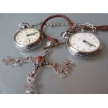 Two 20th Century steel cased open faced pocket watches by Smiths,