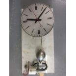 Brillie electric wall clock with centre seconds,