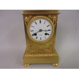 19th Century French ormolu mantel clock,