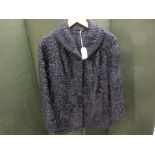 Ladies black Persian lambs wool jacket
