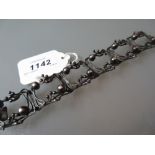 Continental silver (925 mark) bracelet of Art Nouveau design