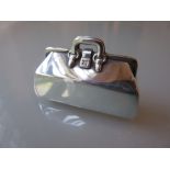 Tiffany and Company silver miniature Gladstone bag