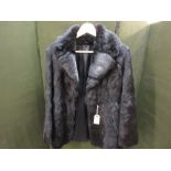 Ladies black fur jacket