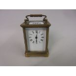 Early 20th Century brass cased carriage clock,