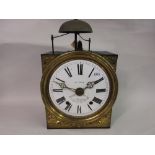 19th Century French Comtoise wall clock with alarm,