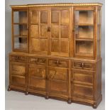 COTSWOLD SCHOOL, LARGE COLLECTORS CABINET - OLIVER MOREL a wonderful walnut two section large