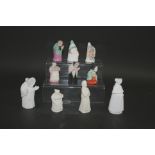 ROYAL WORCESTER CANDLE EXTINGUISHERS 6 Royal Worcester candle extinguishers including Japanese Girl,