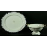 A ROYAL WORCESTER PART DINNER SERVICE, mainly early 20th century, decorated with a central Raglan