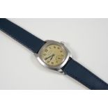 A GENTLEMAN'S STAINLESS STEEL OYSTER CHRONOMETRE WRISTWATCH BY ROLEX the signed circular dial with