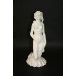 WEDGWOOD FIGURE - APHRODITE a white glazed figure of Aphrodite, designed by Arnold Machin. Marked