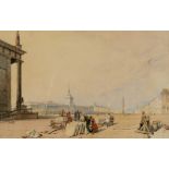 ALFRED GOMERSAL VICKERS (1810-1837) STONE MASONS, PALACE SQUARE, ST. PETERSBURG Watercolour and