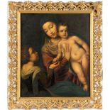 AFTER TITIAN (c.1490-1576) VIRGIN AND CHILD WITH MARY MAGDALENE Oil on canvas 67 x 56cm * A 19th