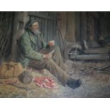 HENRY SPERNON TOZER (1864-1938) A WELL-EARNED BREAK Signed and dated 1904, watercolour 48.5 x