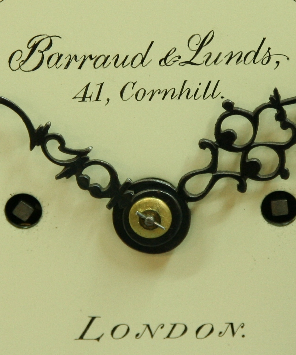 A BARRAUD AND LUNDS MANTLE CLOCK, mid 19th century, 8 inch dial with black numerals and inscribed ' - Image 2 of 4