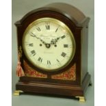 A BARRAUD AND LUNDS MANTLE CLOCK, mid 19th century, 8 inch dial with black numerals and inscribed '