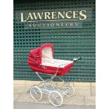 Royal Red Pram - N.B. This item is sold as a collectable item and is not for use as a pram