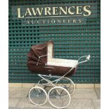 Marmet Brown Cord Pram - N.B. This item is sold as a collectable item and is not for use as a pram