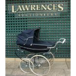 Large Silver Cross Pram - Black - N.B. This item is sold as a collectable item