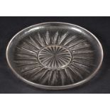 LALIQUE PLATE - EPIS the clear glass plate with a Wheatsheaf design. Marked, R Lalique, France. 11