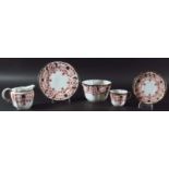 ROYAL CROWN DERBY PART TEA SERVICE, date cypher for 1900, pattern 5231, for 12, comprising cups,