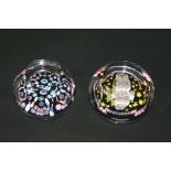 WHITEFRIARS PAPERWEIGHTS two Whitefriars paperweights, each in presentation boxes. One dated 1952 -