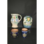 ROYAL DOULTON - FRANK BRANGWYN a Royal Doulton vase and jug, both designed by Frank Brangwyn and