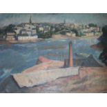 •BARRY CRAIG (1902-1951) DOUARNENEZ, 1946 Signed, also signed and inscribed verso, oil on board 50 x