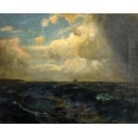 JULIUS OLSSON, RA (1864-1942) OFF THE LIZARD Signed, oil on canvas 60 x 75cm. ++ Three patched
