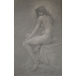 ROBERT FOWLER, RWS (1853-1926) STUDY FOR `LILITH` Signed with initials and inscribed with title,
