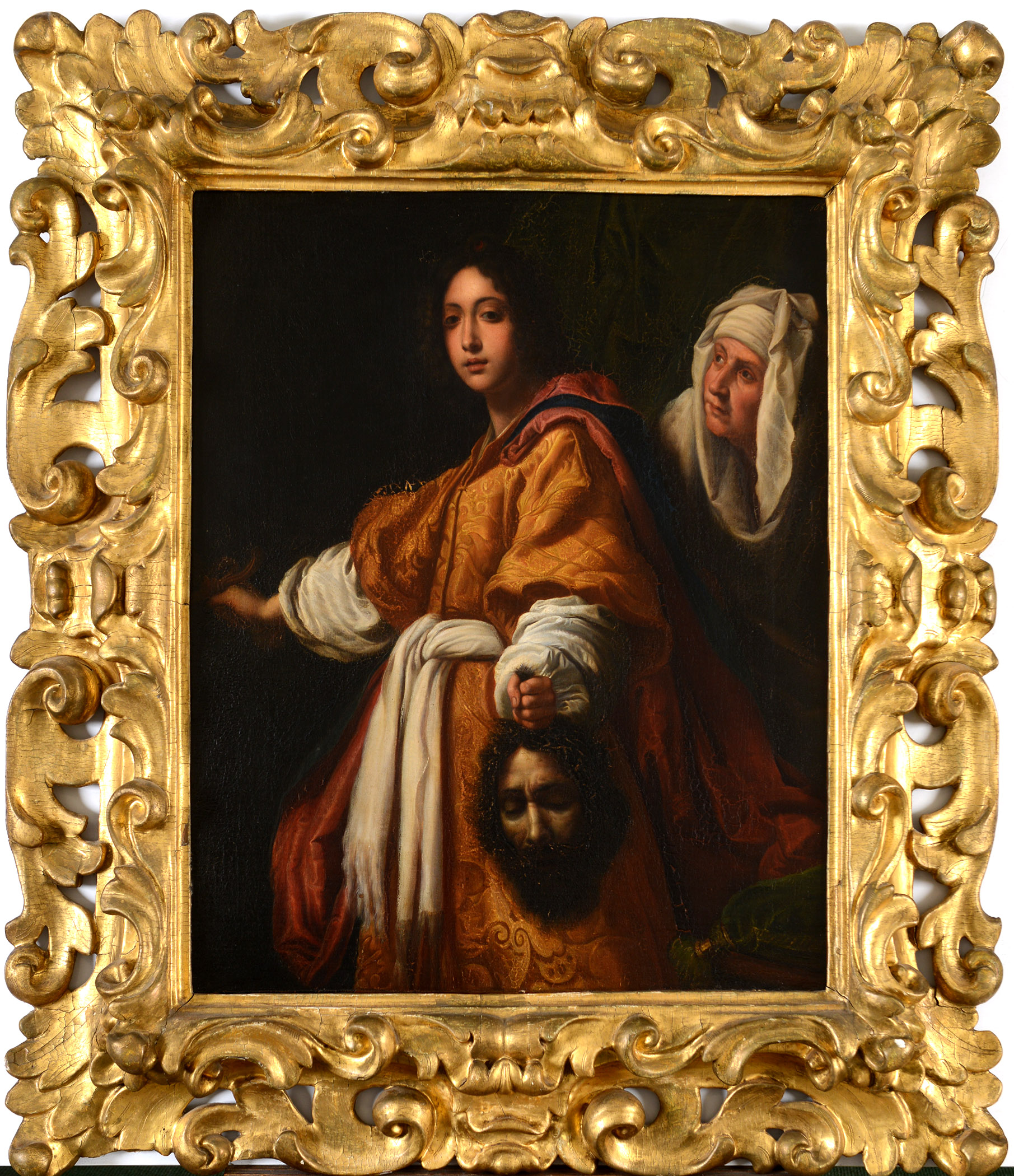 AFTER CRISTOFANO ALLORI (1577-1621) JUDITH HOLDING THE HEAD OF HOLOFERNES Oil on canvas 66 x 53cm. *