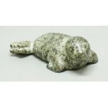 ANITA MANDL, Seal, bronze, limited edition 3 of 9, initialled, height 9cm, length 22cm
