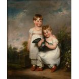 CIRCLE OF RAMSAY RICHARD REINAGLE, R.A. (1775-1862) PORTRAIT OF TWO CHILDREN Each depicted full