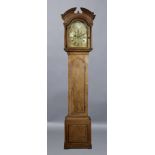 GEORGE III LONGCASE CLOCK, the brass dial inscribed Theo Morison, London, with 11" silvered