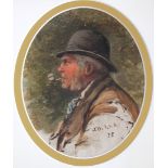 ATTRIBUTED TO JAMES GREY, RHA (Fl.c.1873-1875) JOHN DOOLIN, RING KEEPER AT THE WRESTLING, PHOENIX