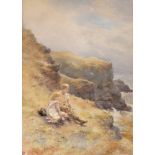 HELEN O'HARA (Fl.1881-1908) A HALF WAY REST Signed with monogram, watercolour and pencil 34.5 x 24.