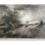 AFTER JOHN CONSTABLE, RA (1776-1837) SUMMER AFTERNOON, AFTER A SHOWER Mezzotint, by David Lucas,